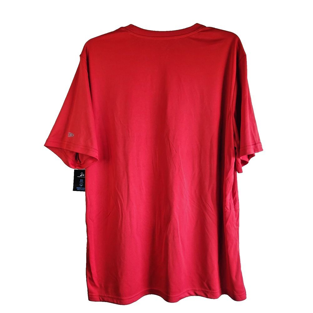 Pro Player T-Shirt Red Size Large Mens Wicking Light Weight NEW - Picture 7 of 10